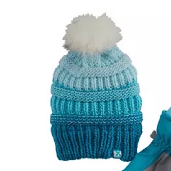 Zeroxposur Calypso Beanie w/ Pom Pom, Acrylic Winter Beanie, Size M/L w/ silver - Picture 7 of 7
